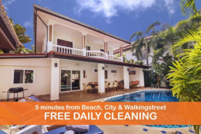  Villa Waree 5 minutes from Beach and Walking street  Паттайя